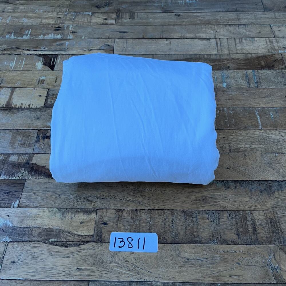 Pottery Barn Kids White Twin Duvet Cover 100% Organic Cotton Button Closure - Picture 9 of 9
